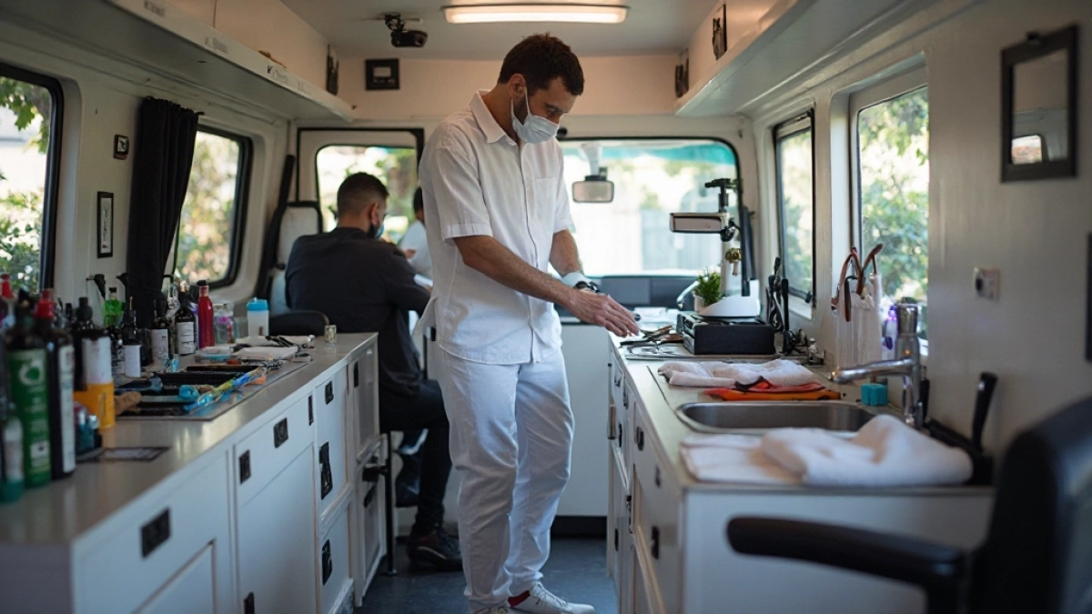 Mobilny salon fryzjerski a sanepid