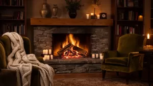 aranżacja kominka w salonie inspiracje