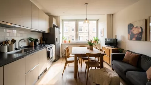 Przeniesienie kuchni do salonu w bloku koszt